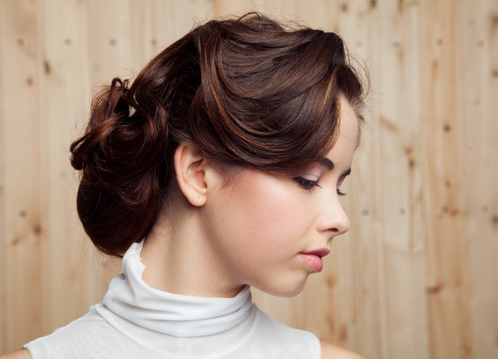 Französischer Y- Zopf mit Chignon