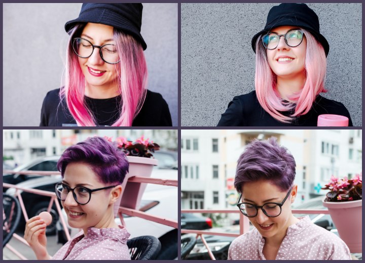Umstyling von langen zu kurzen Haaren