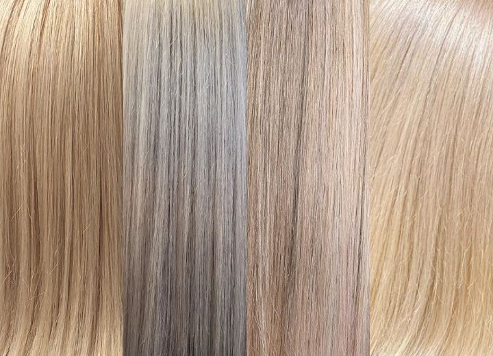 Verschiedene Nuancen von Blond