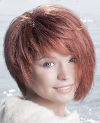 Asymmetrische kurze Frisur