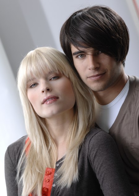 Frisur - Lange Haare mit Schwung