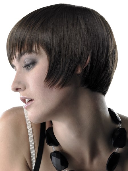 stumpfe Haarschnitt