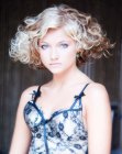 Hbsche Frisur mit Locken