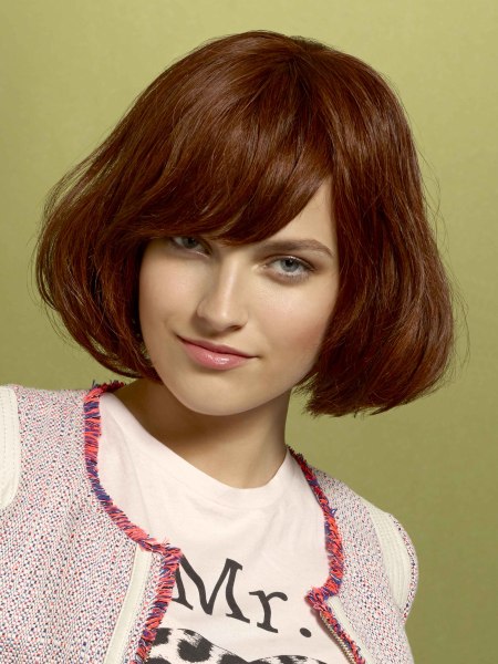 Einfacher Schnitt für einen Schulmädchen Look