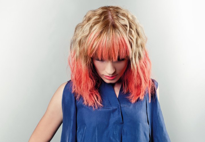 Dip dye Haare färben