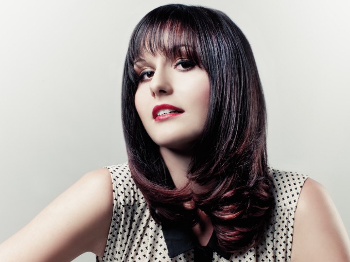 Haare mit Ombre Färbung