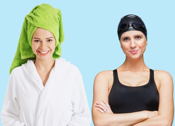 So schützt du dein Haar in der Sauna oder im Pool