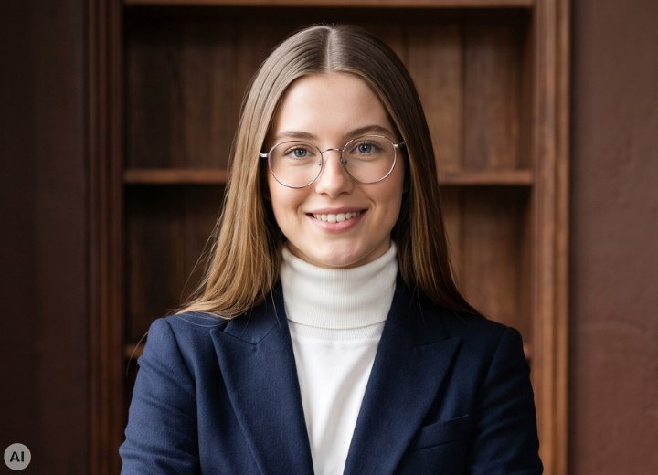 Preppy-Look mit Rollkragenpullover für Mädchen