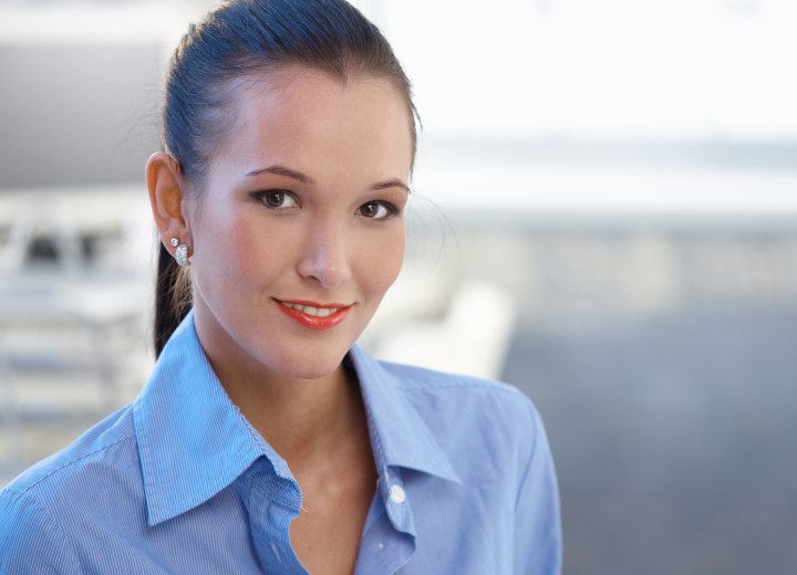 Professioneller Stil für langes Haar