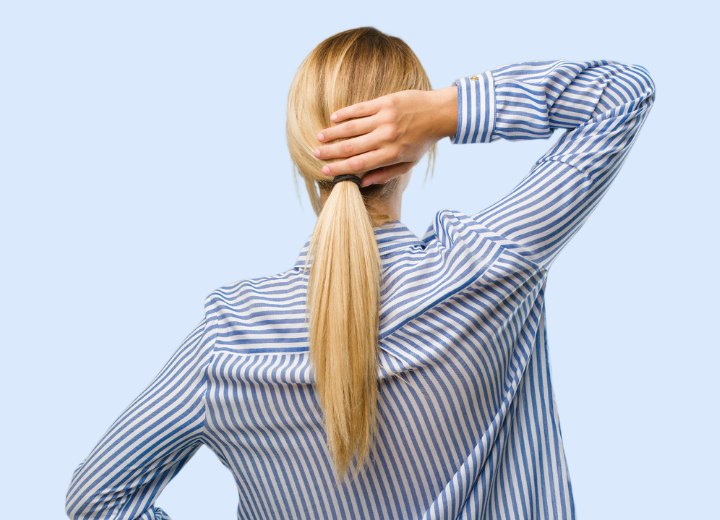 Zurückgebundenes Haar
