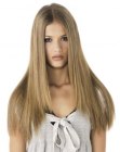 glattes langes Haar